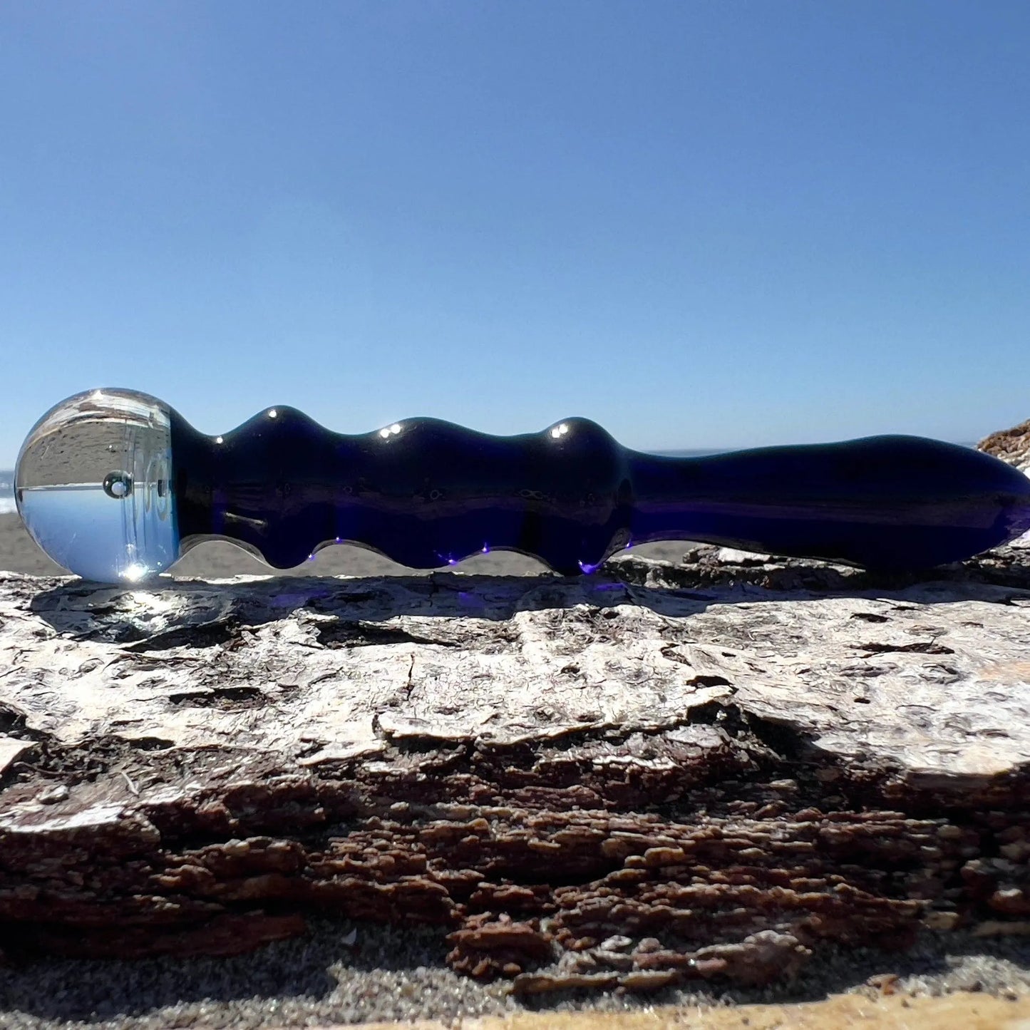 Galaxy Cobalt Wand with Galaxy Marble