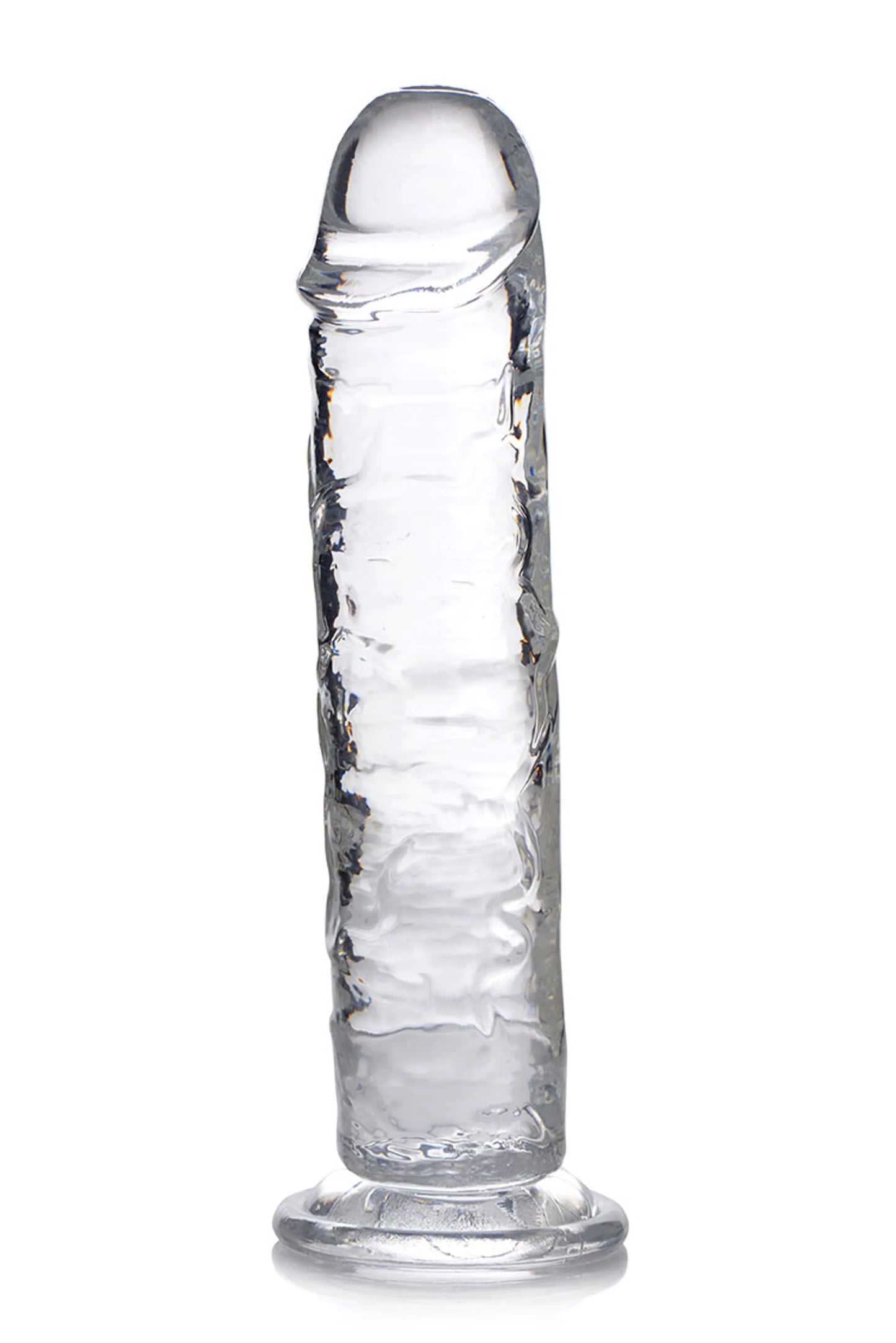 JOCK C-THRU 8IN CLEAR DILDO TPE