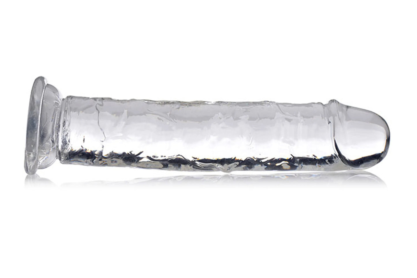 JOCK C-THRU 8IN CLEAR DILDO TPE