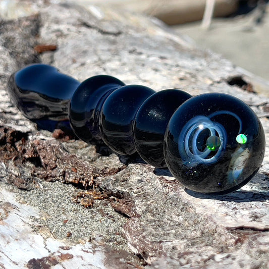 Galaxy Cobalt Wand with Galaxy Marble
