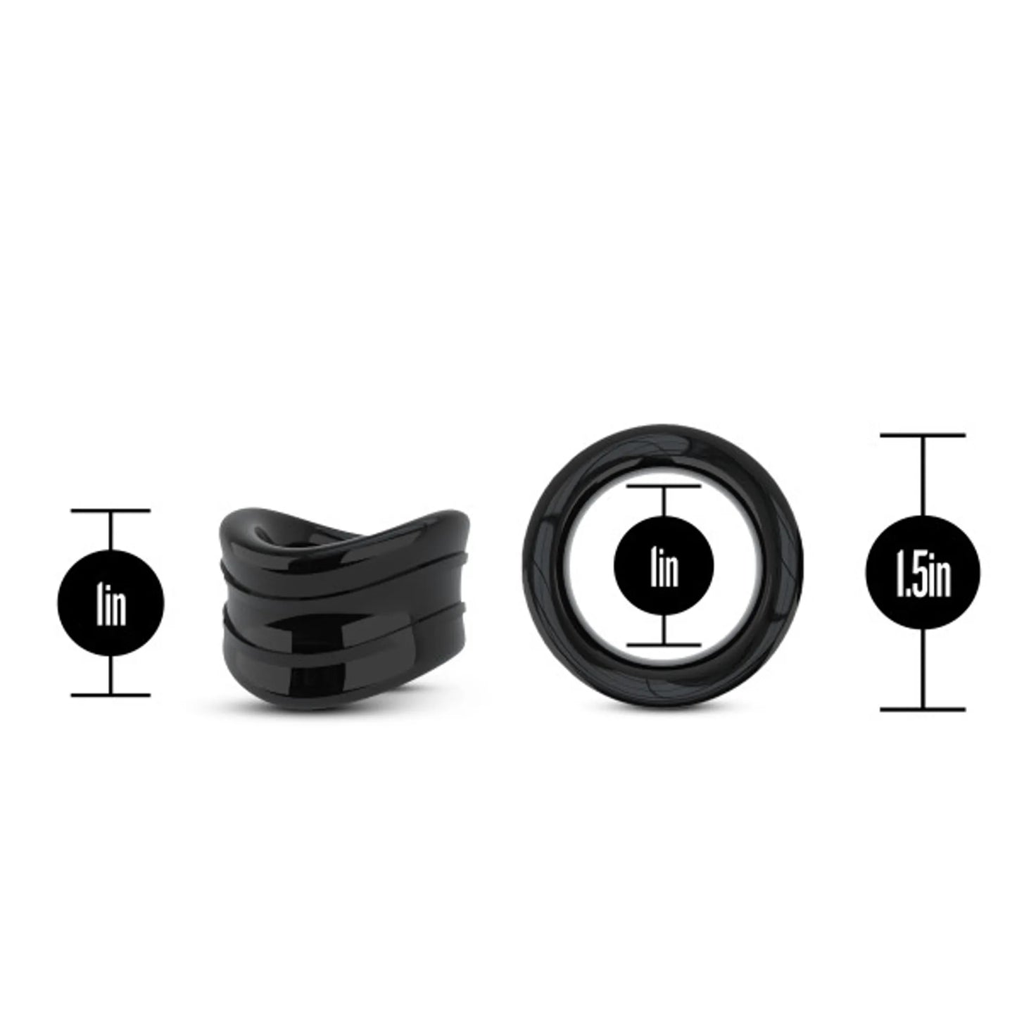 STAY HARD BEEF BALL STRETCHER SNUG 1IN DIAMETER BLACK