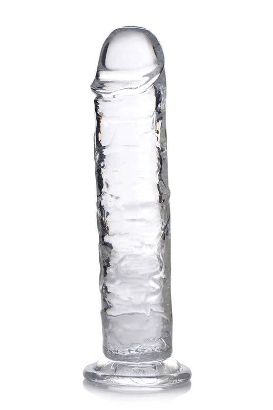 JOCK C-THRU 8IN CLEAR DILDO TPE