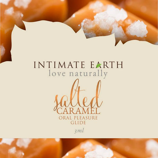 INTIMATE EARTH SALTED CARAMEL FOIL PACK 3ml (EACHES)
